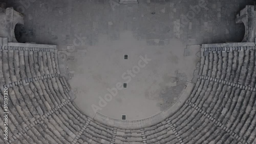 Very ancient building. Aspendos, a Greek amphitheater photo