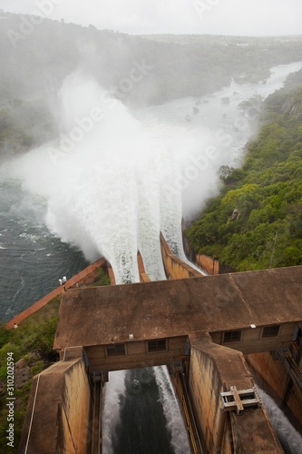 Elevated view of Pongolapoort dam South Africa photo