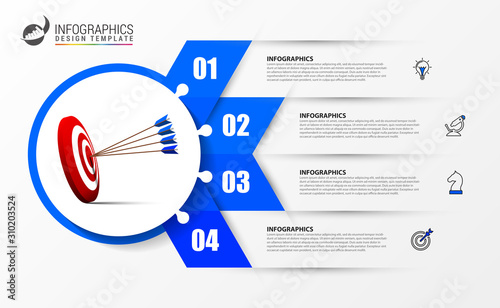 Infographic design template. Creative concept with 4 steps