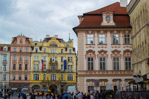 Photography Facade of Prague Municipal Insurance Company (Pražská městská pojišťovna) and Na