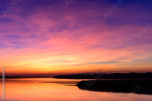 Scenic View Of Dramatic Sky During Sunset