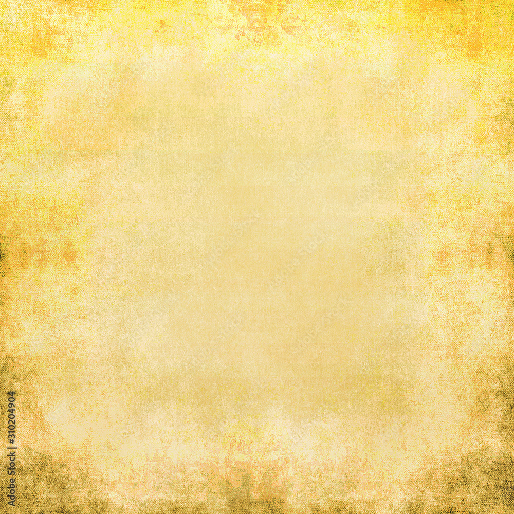 Yellow Linen Grungy Vintage Textured Background