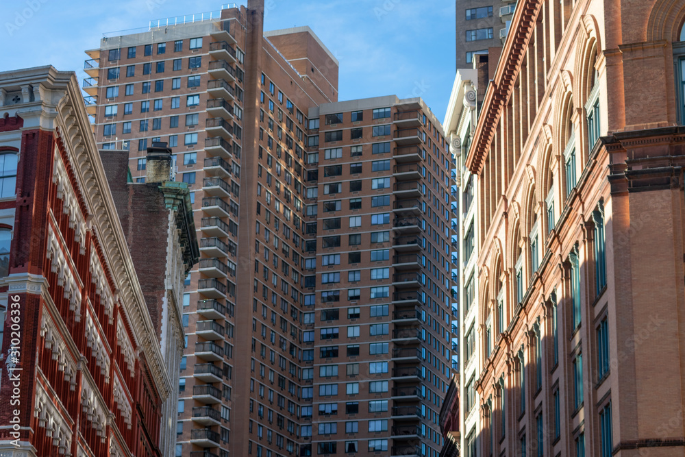 Obraz premium A Mix of Skyscrapers in NoHo New York City
