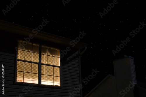 Lit Window Of Building Exterior © moodboard