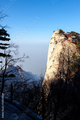 Temple on the peak of Huashan Mountain