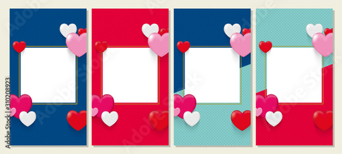 ハートイラストのバナー