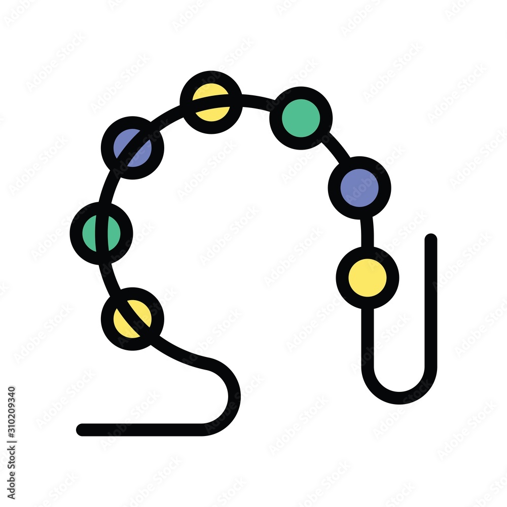 art and craft related decoration string vector in filled design art and craft related decoration string vector in filled design