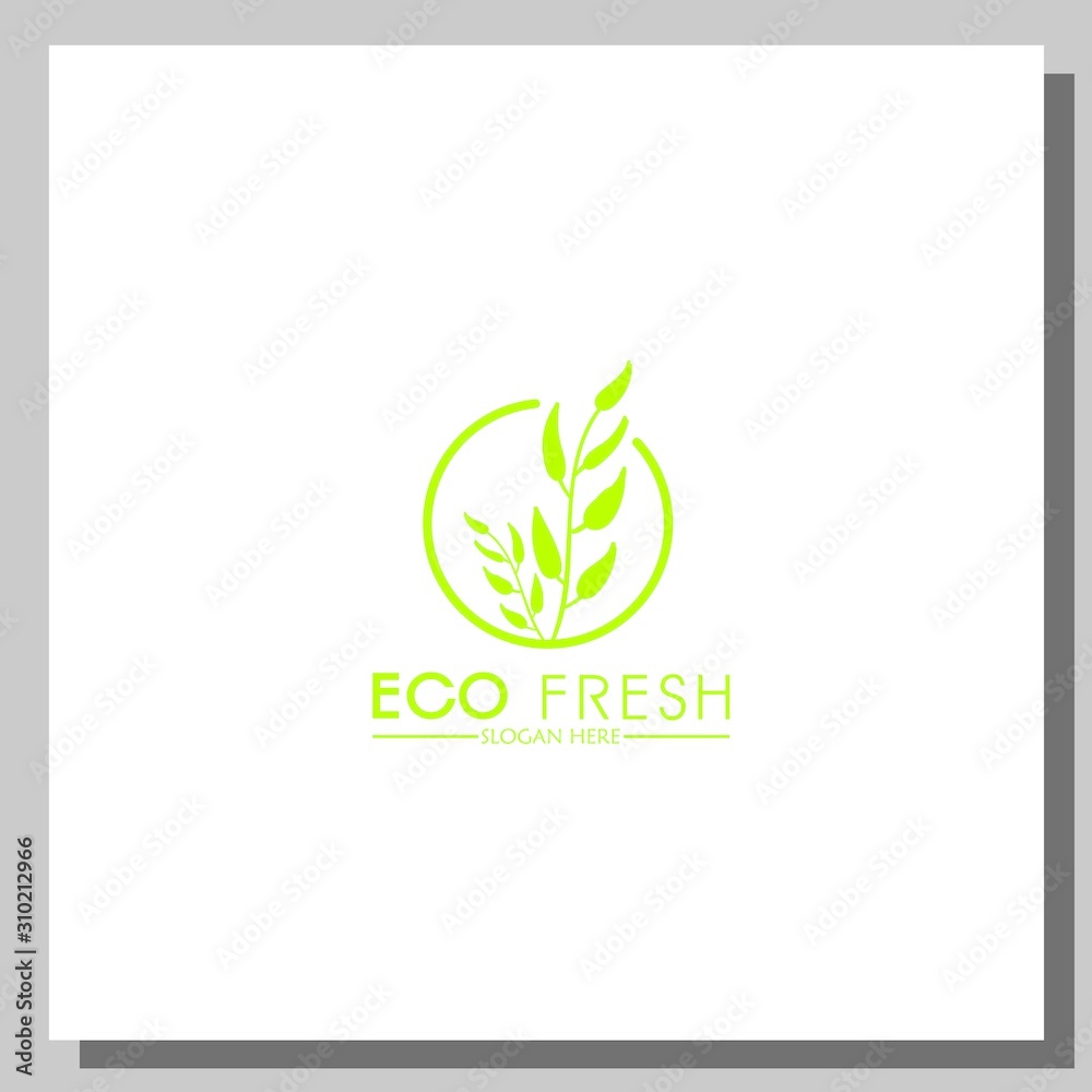 eco fresh logo, can be used for website and company logos