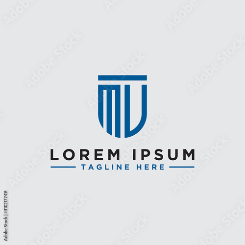 Inspiring logo designs for companies from the initial letters MV logo icon. -Vectors