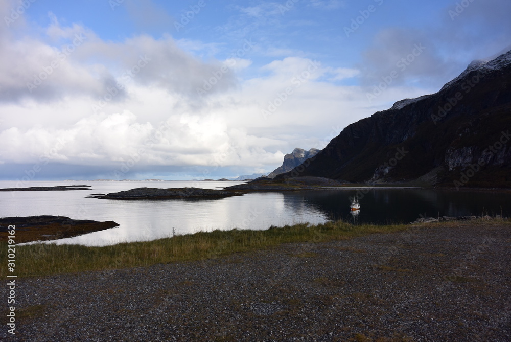View over water Hovdsundet, Norway View over water Hovdsundet, Norway