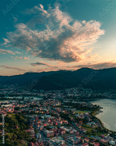 The castle of the Innominato is located between the municipalities of Lecco and Vercurago in Lombardy Italy