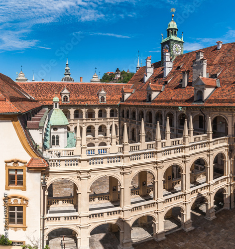 The seat of the styrian government named Grazer Landhaus, in Graz