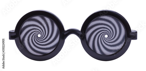 Spiral Funny Glasses Cut Out