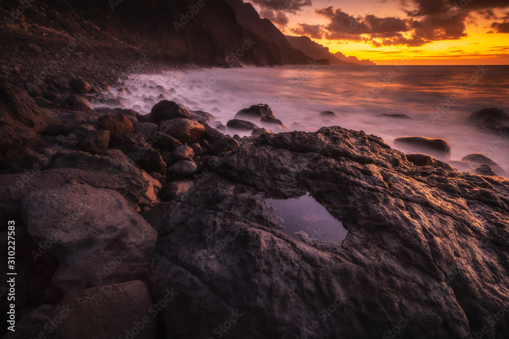 Gran Canaria coastline with great cliffs and views to Atlantic Ocean. Gran Canaria coastline with great cliffs and views to Atlantic Ocean.