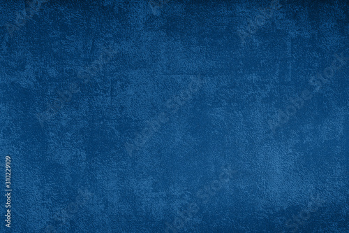 Grunge blue texture background, classic blue color 2020