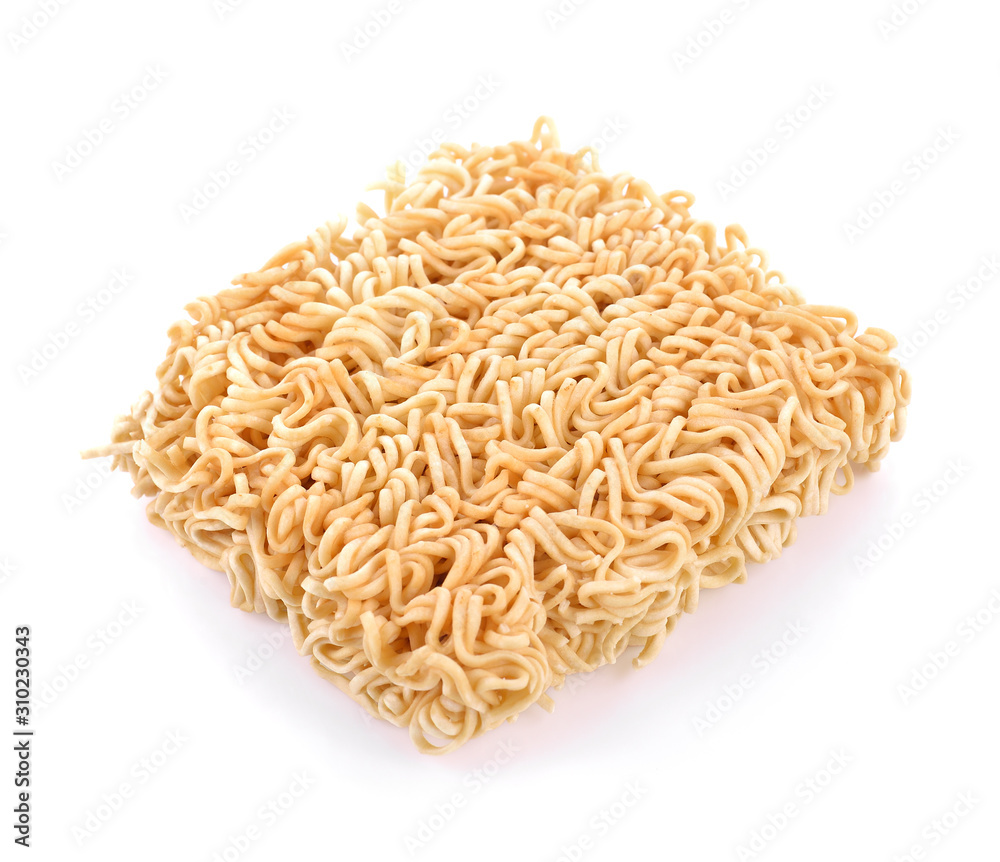 Instant noodles isolated on white background Instant noodles isolated on white background