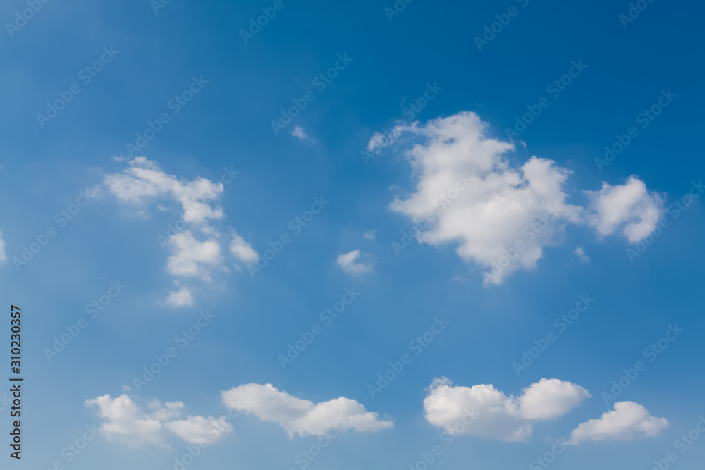 blue sky with white clouds