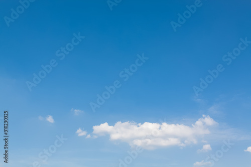 blue sky with white clouds © Adisorn