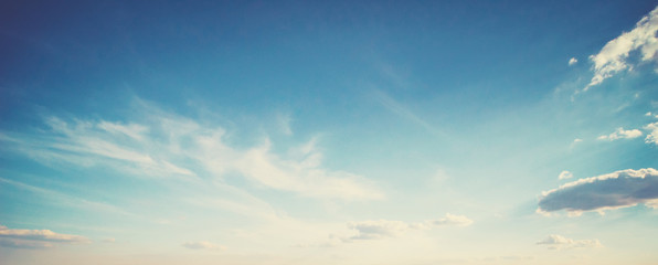Summer colors sky and clouds