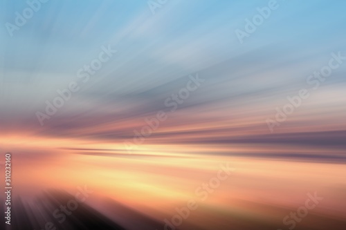 Abstract blue blurred background, gradient defocused colors