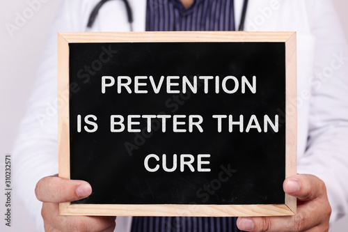 Bild auf Leinwand Prevention is better than cure. Health and medical concept