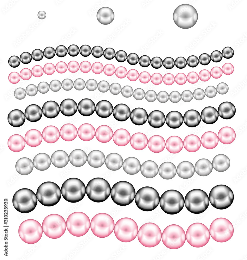 loop pearl scatter pattern brush editable by stroke