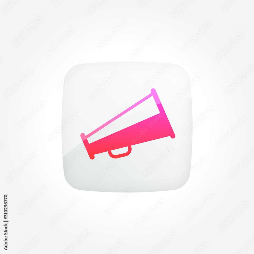 Megaphone Modern Gradient Icons Set Megaphone Modern Gradient Icons Set