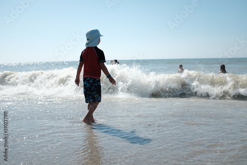 Boy and beach