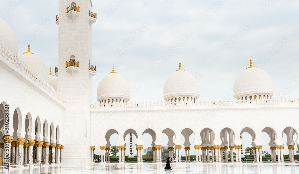 the grand mosque, in Abu Dhabi 