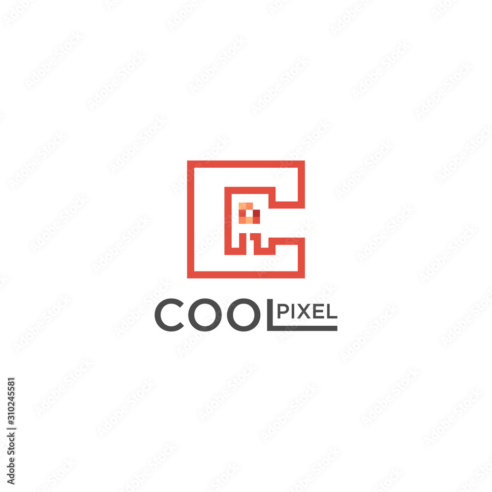 ILLUSTRATION LETTER CA PIXEL LOGO VECTOR FOR YOUR BUSINESS ILLUSTRATION LETTER CA PIXEL LOGO VECTOR FOR YOUR BUSINESS