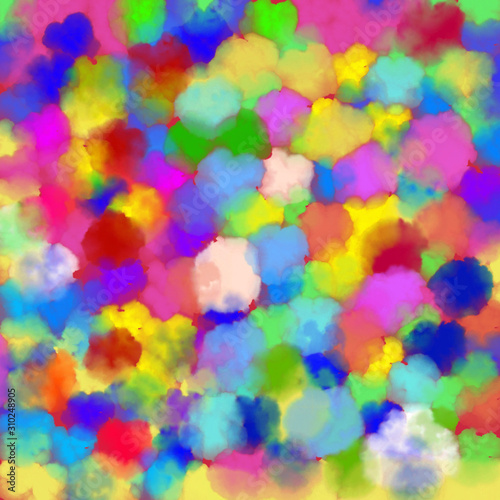 background with colorful blurry spots, many colors © YuliaRafael Nazaryan