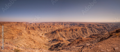 View of the Fish River Canyon in Namibia.