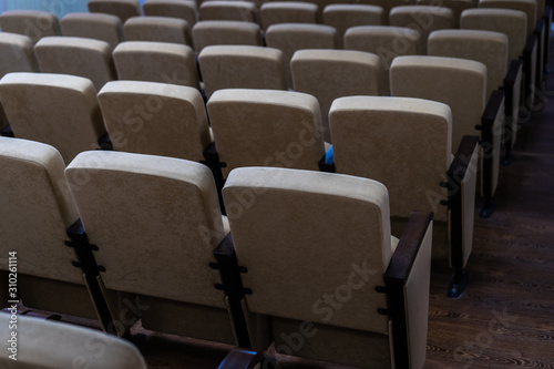 Seats in the cinema and concert hall