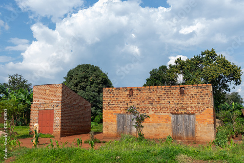 Houses under construction, Iganga, Uganda, East Africa