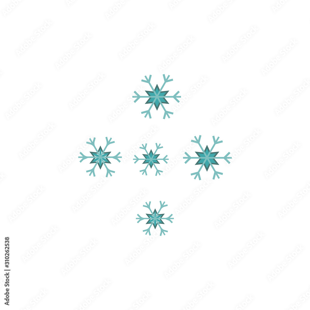 Snowflake color icon. Elements of winter wonderland multi colored icons. Premium quality graphic design icon on white background