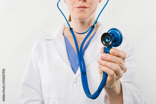 Female Doctor Holding Stethoscope