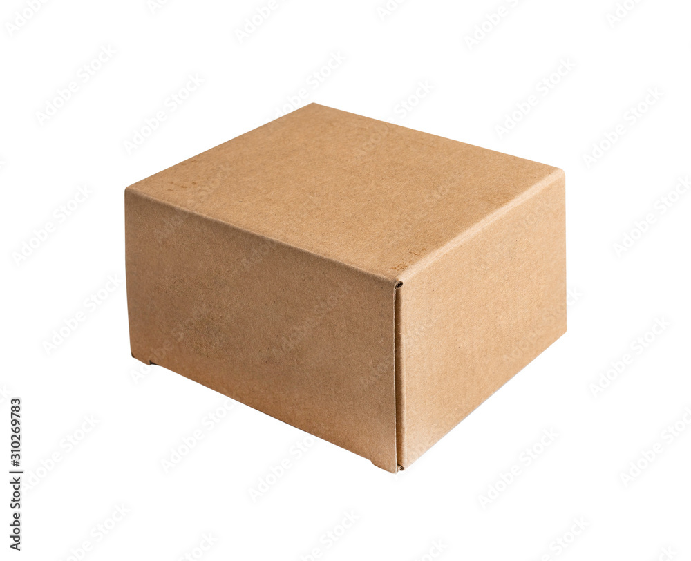 Cardboard box isolated on a white background Cardboard box isolated on a white background