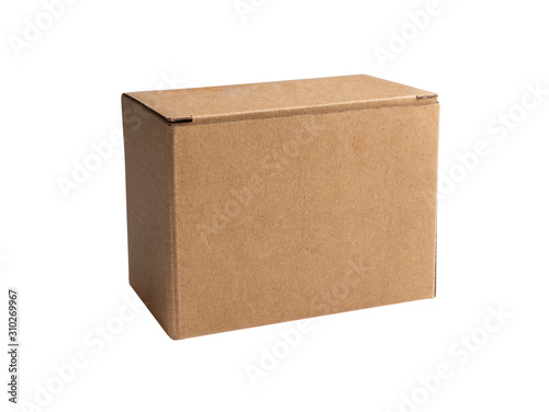 Cardboard box isolated on a white background  © Valeriia