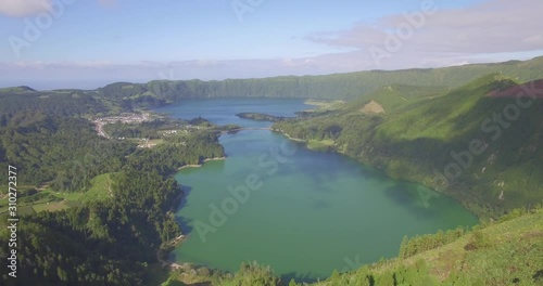 S√£o Miguel - A√ßores - Lagoas das Sete Cidades - Aerial Shot photo