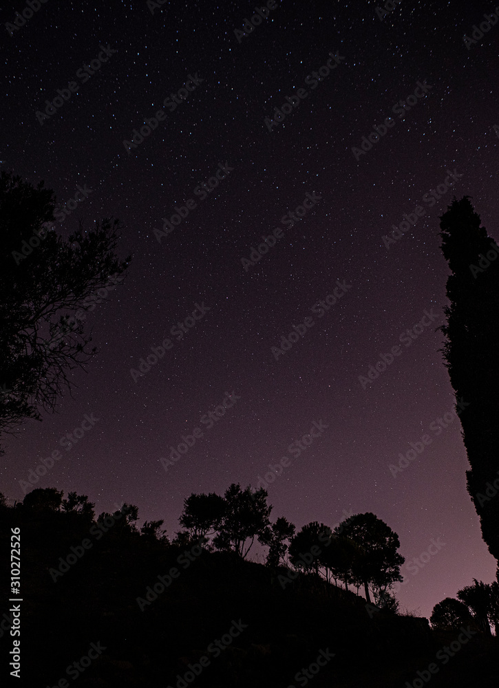 Naklejka premium night and stars