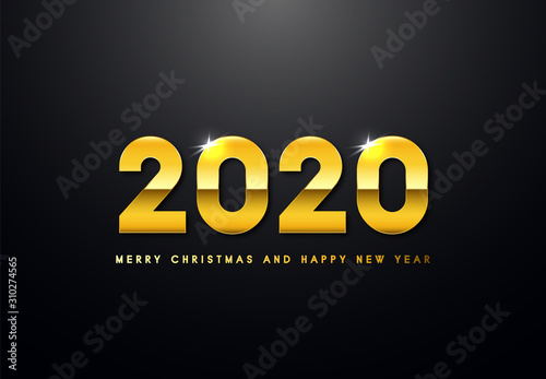 Obraz na płótnie Merry Christmas and Happy New Year Backgorund w salonie
