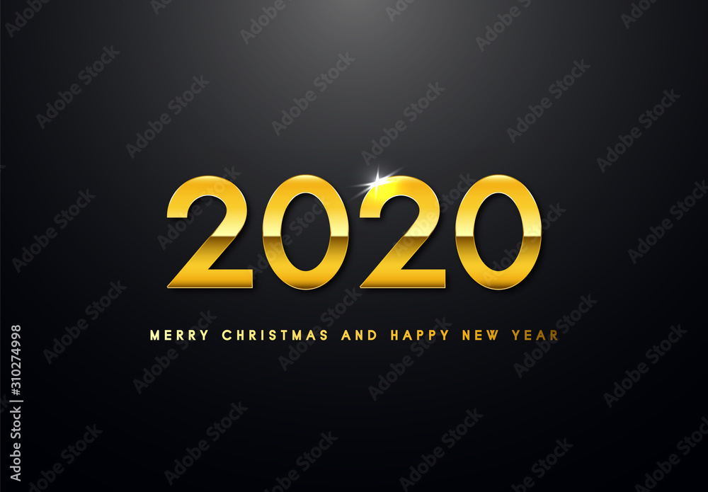 Merry Christmas and Happy New Year Backgorund