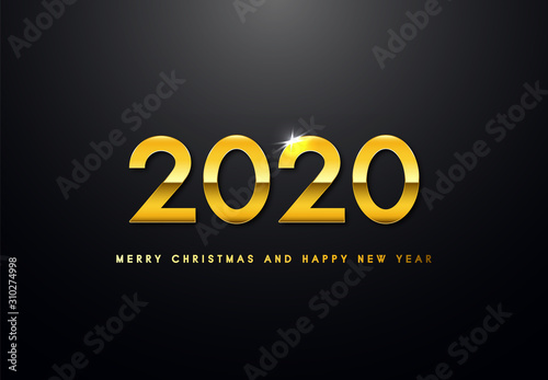 Obraz na płótnie Merry Christmas and Happy New Year Backgorund w salonie