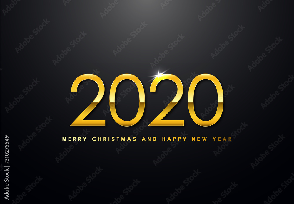 Merry Christmas and Happy New Year Backgorund