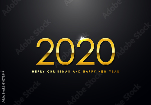 Obraz na płótnie Merry Christmas and Happy New Year Backgorund w salonie
