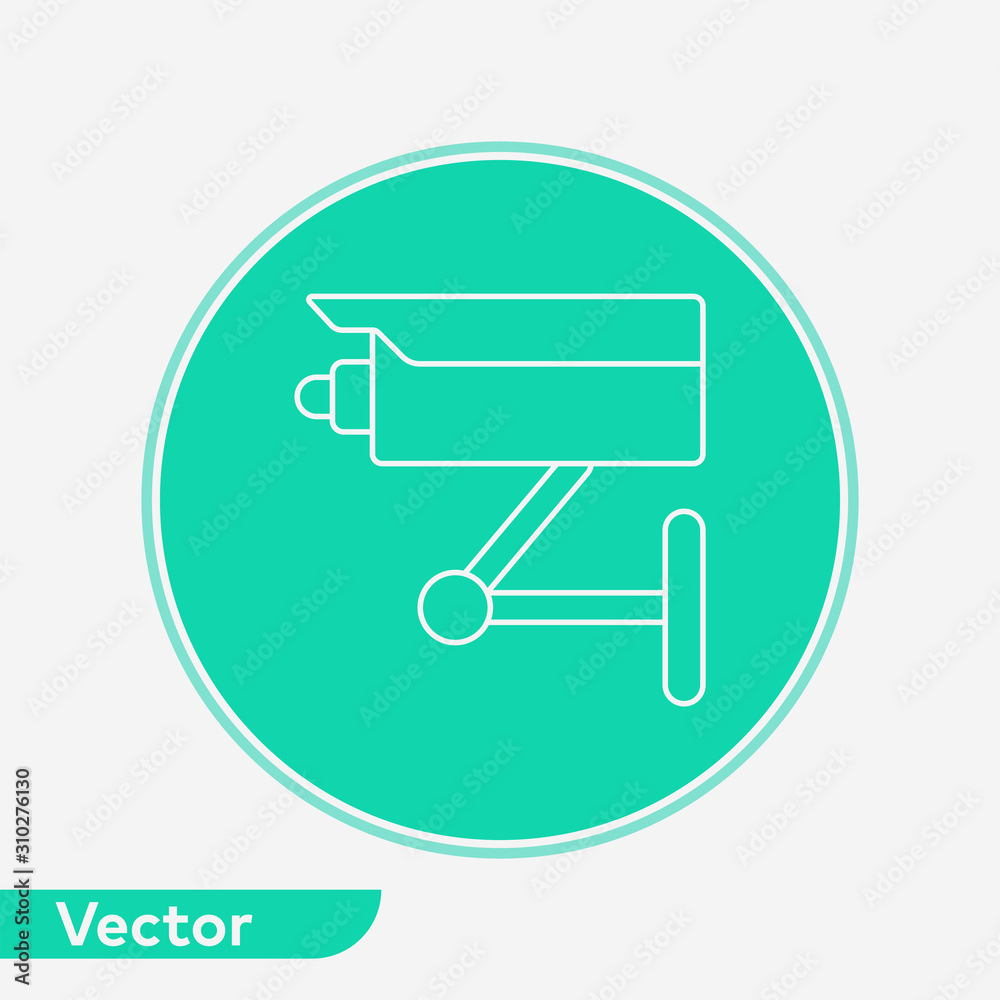 Security camera vector icon sign symbol Security camera vector icon sign symbol
