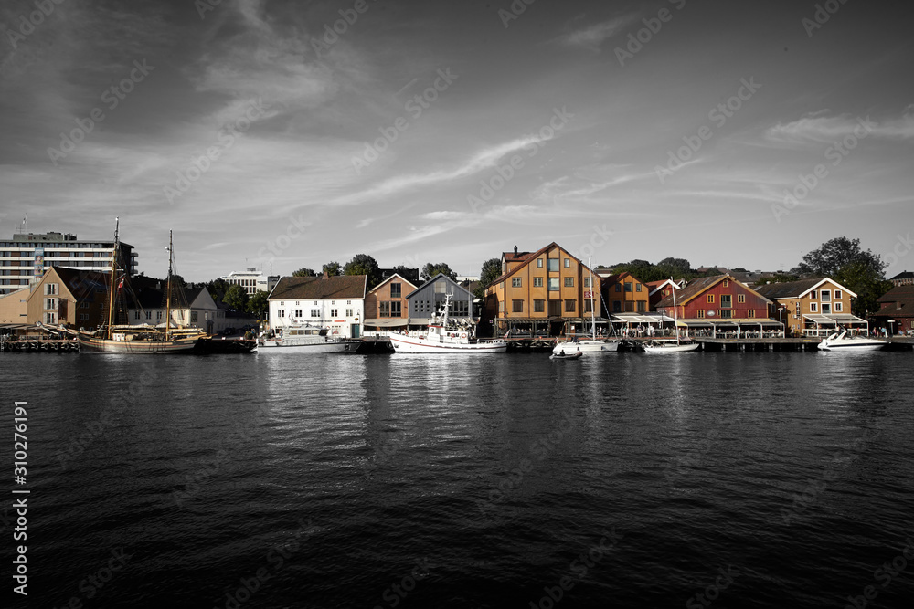 View of Tønsberg marina in Norway, Scandinavia, Europe