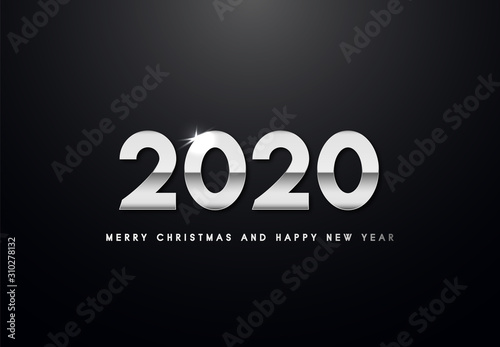 Obraz na płótnie Merry Christmas and Happy New Year Backgorund w salonie