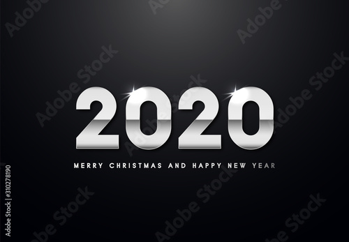 Obraz na płótnie Merry Christmas and Happy New Year Backgorund w salonie