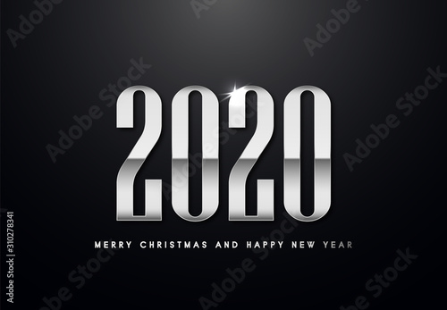 Obraz na płótnie Merry Christmas and Happy New Year Backgorund w salonie